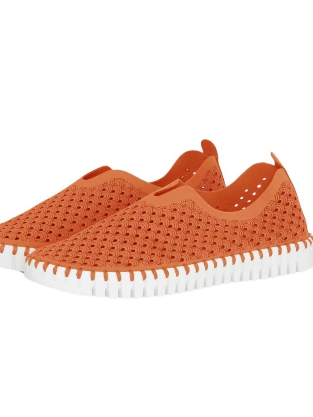 Ilse Jacobsen Tulip Orange Perforated Slip-On Sneaker Size 36/US 6